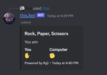 Discord Bot RPS